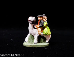 Vincent et Mireille en robe verte