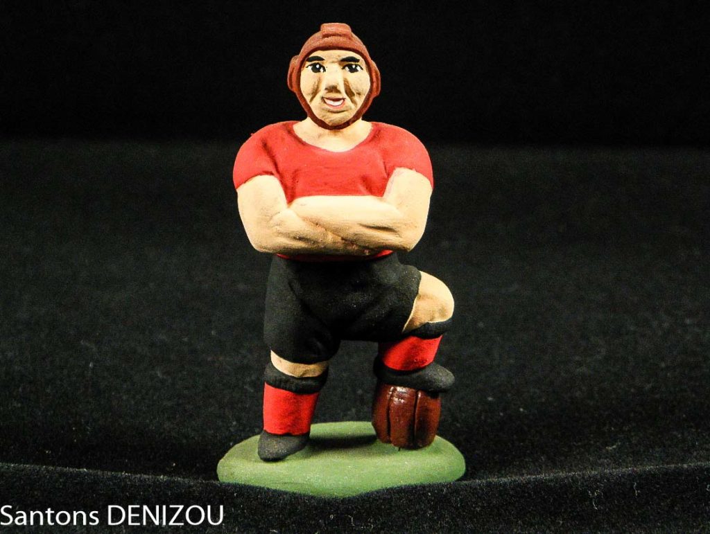 Santon de rugbyman de 7cm