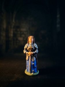 Santon de Sainte Jeanne d'Arc en 7 cm