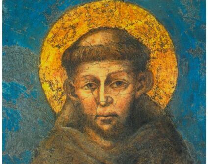 Fresque de saint François par Cimabue