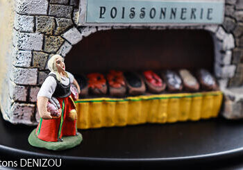 Poissonnerie pour santons de 4 cm