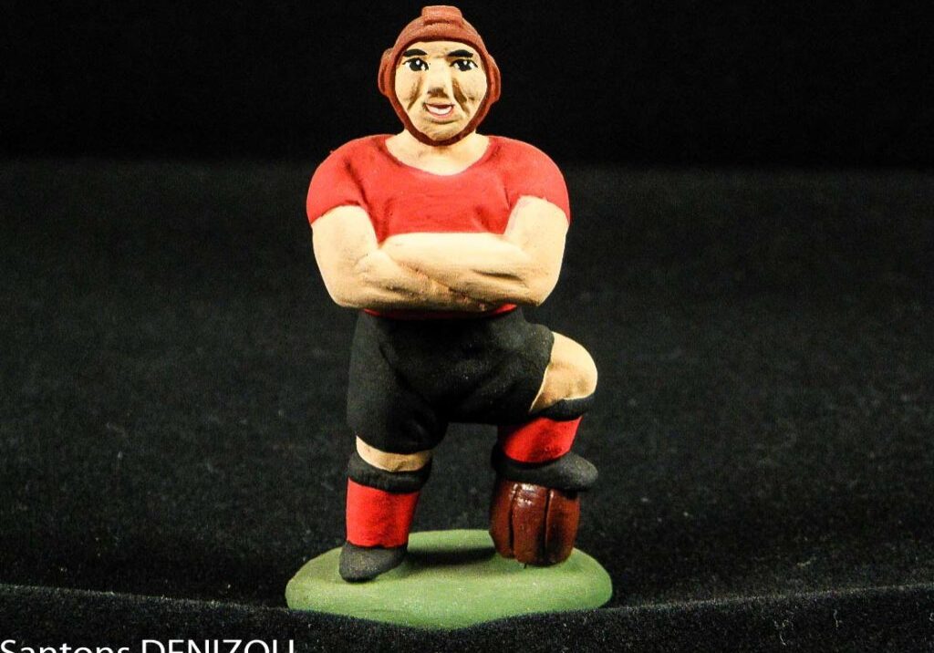 Santon de rugbyman de 7cm
